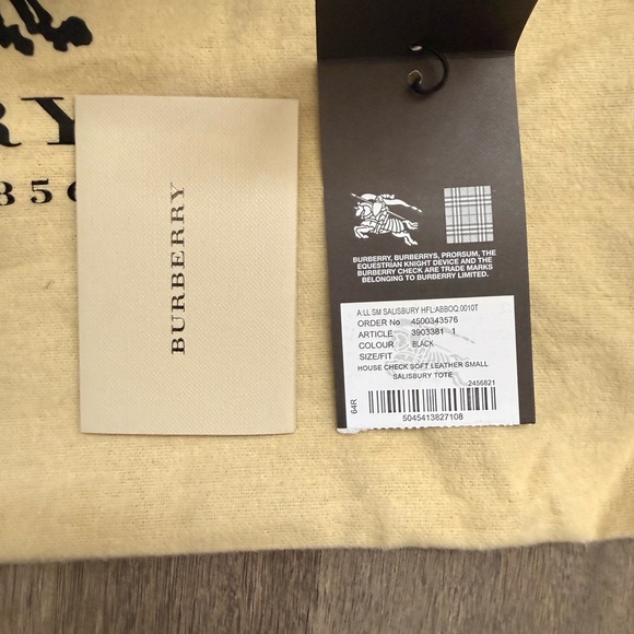 Burberry Black Leather Salisbury Tote Bag - Picture 7 of 12